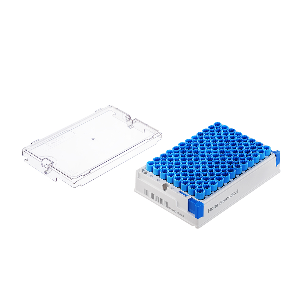 413032 冻存管，三码合一，0.5mL，PP，外旋，φ8mm自立式，黑底白码，SBS 12×8盒装，盒子带侧码，底码，灭菌；