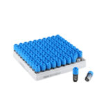 413031 冻存管，三码合一，1.0mL，PP，外旋，φ12.8mm自立式，黑底白码，方形10×10盒装，盒子带侧码，灭菌；