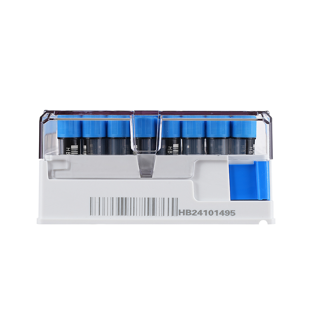 413033 冻存管，三码合一，0.75mL，PP，外旋，φ8mm自立式，黑底白码，SBS 12×8盒装，盒子带侧码，底码，灭菌；